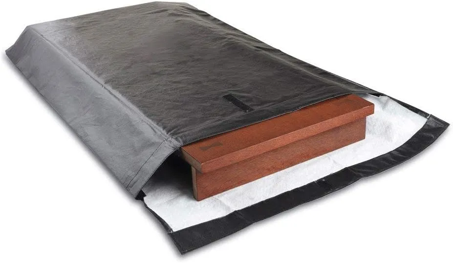 LAMINET Premium Heavy Duty Table Leaf Storage Bag water , scratch resistant. Extra Thick waterproof exterior flannel backing. Store Your Table Leaves safely. Holds Leaves up to 18" wide.
