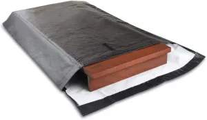 LAMINET Premium Heavy Duty Table Leaf Storage Bag water , scratch resistant. Extra Thick waterproof exterior flannel backing. Store Your Table Leaves safely. Holds Leaves up to 18" wide.