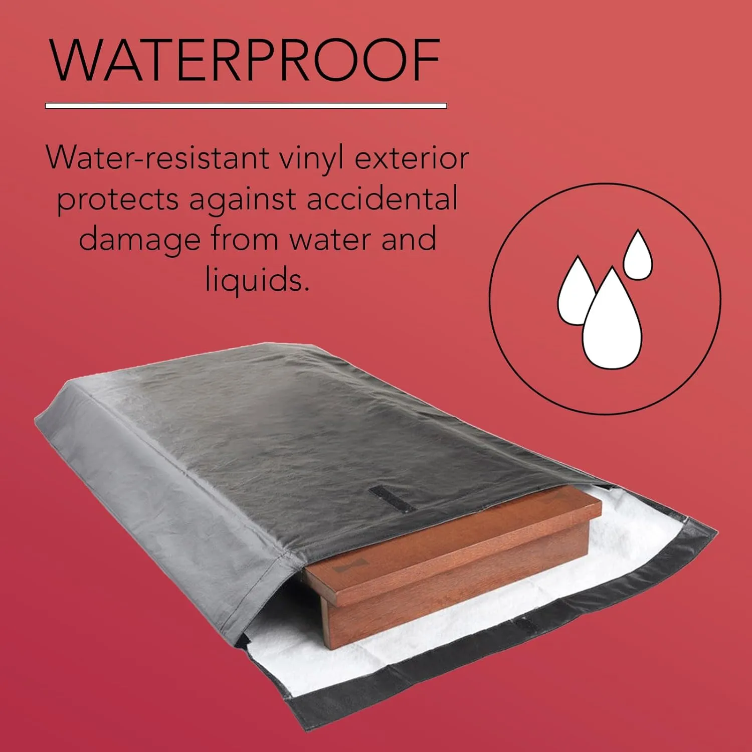 LAMINET Premium Heavy Duty Table Leaf Storage Bag water , scratch resistant. Extra Thick waterproof exterior flannel backing. Store Your Table Leaves safely. Holds Leaves up to 18" wide.