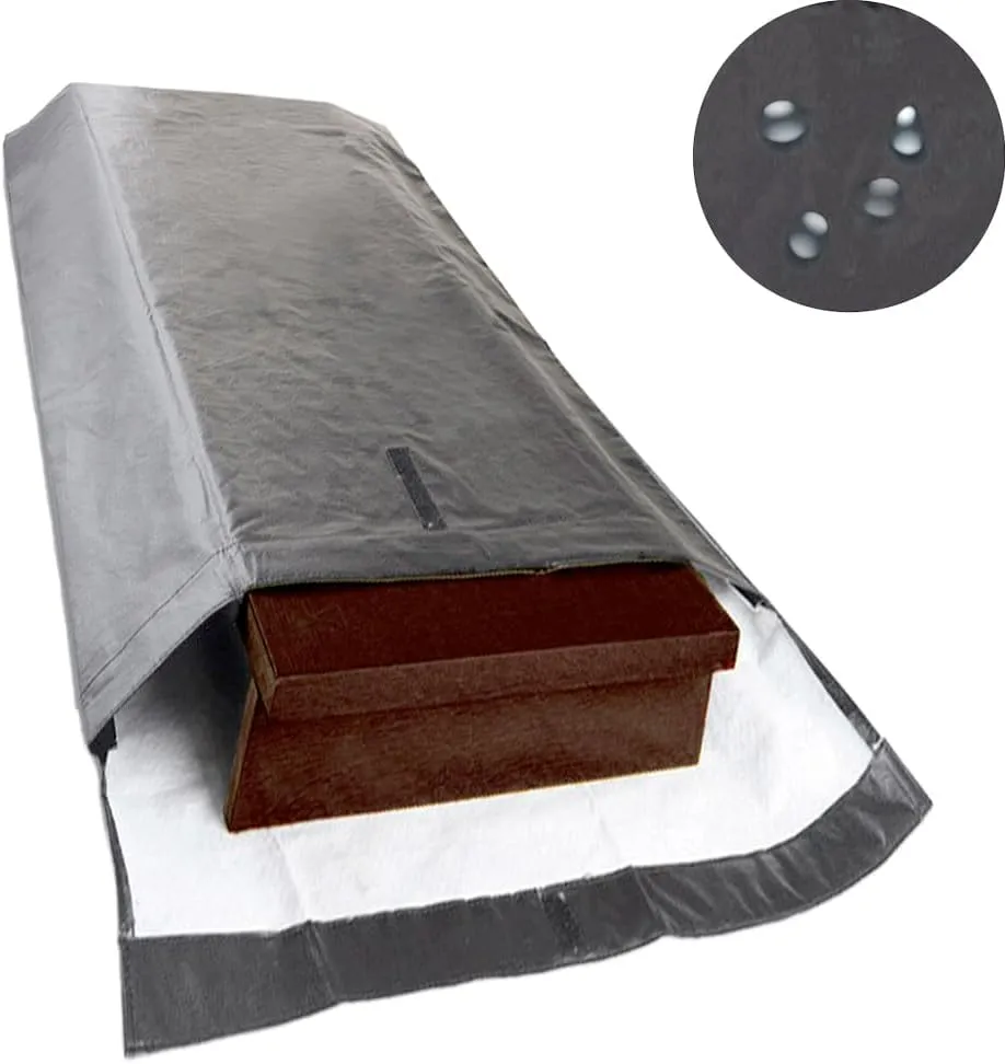 LAMINET Premium Heavy Duty Table Leaf Storage Bag water , scratch resistant. Extra Thick waterproof exterior flannel backing. Store Your Table Leaves safely. Holds Leaves up to 18" wide.