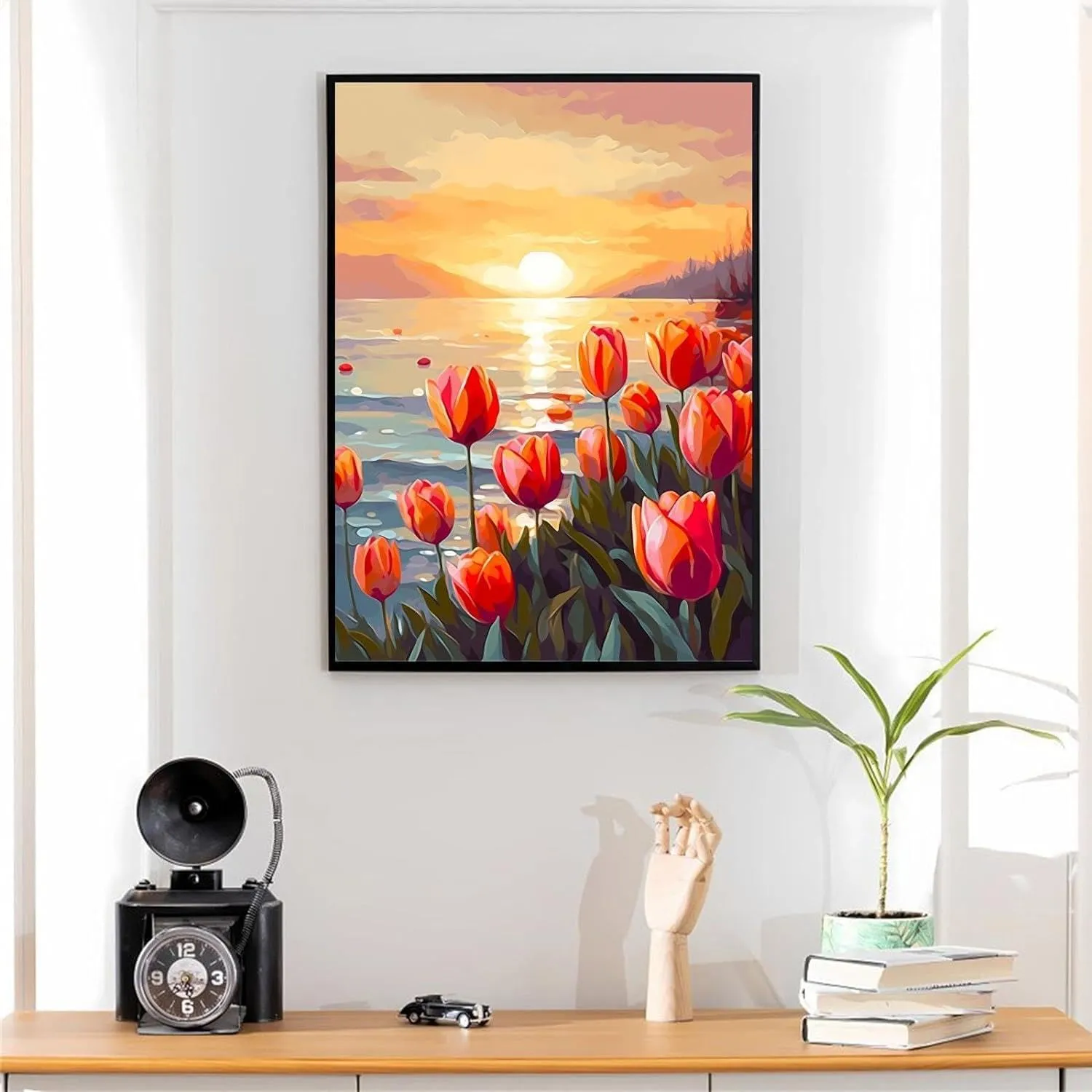 Landscape Diamond Art Painting Kits for Adults - Beauty Farm Windmill Full Drill Diamond Dots Paintings, Round 5D Paint with Diamonds Pictures Gem Art Painting Kits DIY Adult Crafts 12x16 inch