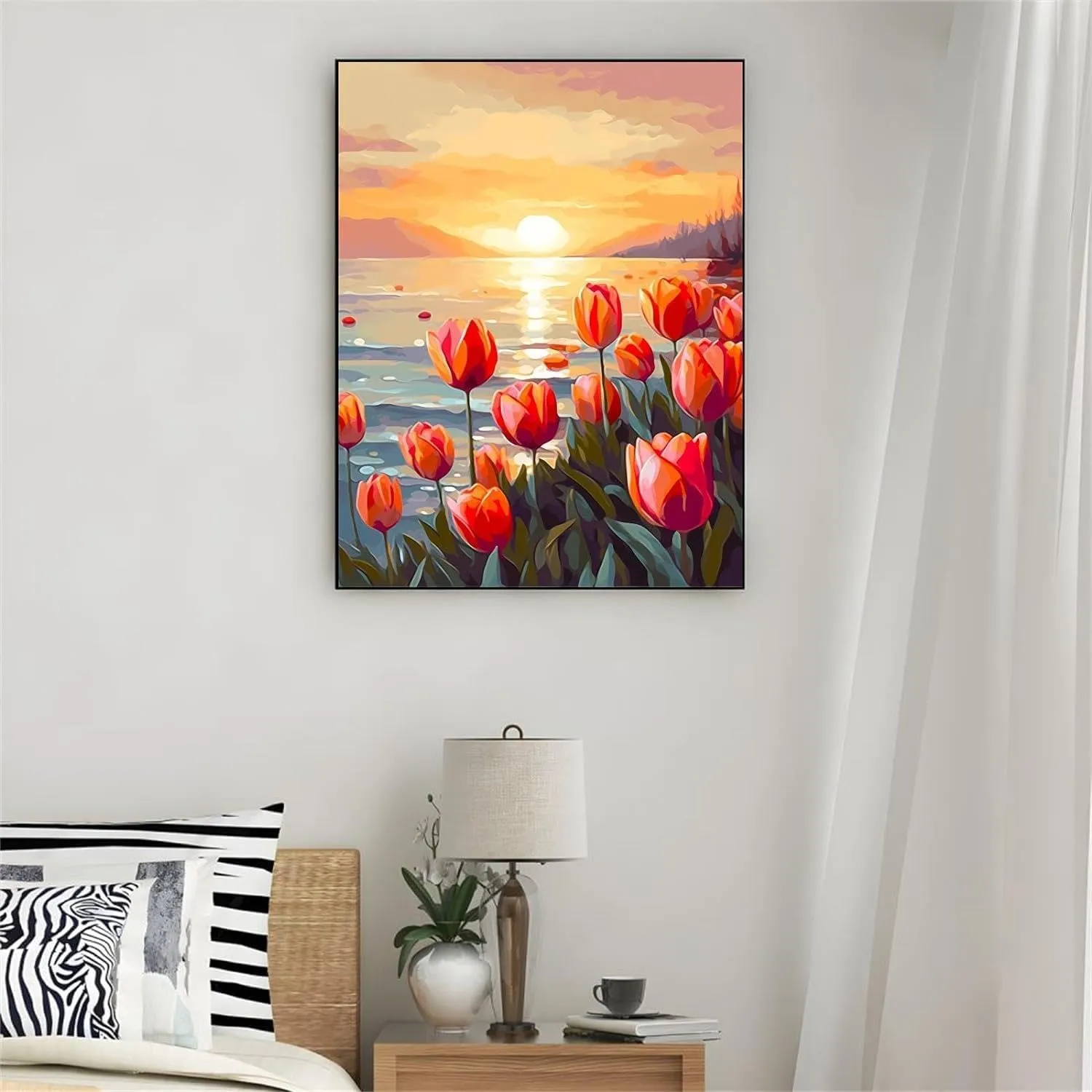 Landscape Diamond Art Painting Kits for Adults - Beauty Farm Windmill Full Drill Diamond Dots Paintings, Round 5D Paint with Diamonds Pictures Gem Art Painting Kits DIY Adult Crafts 12x16 inch