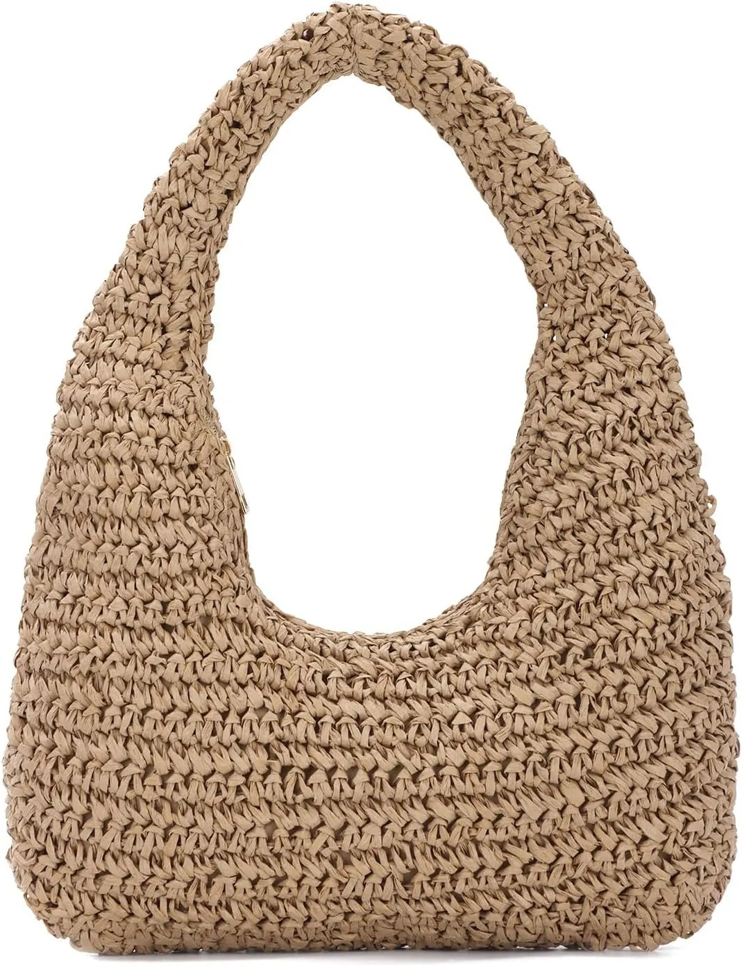 Lanpet Summer Beach Straw Hobo Bag for Women 2025 Casual Raffia Vacation Tote HandBag