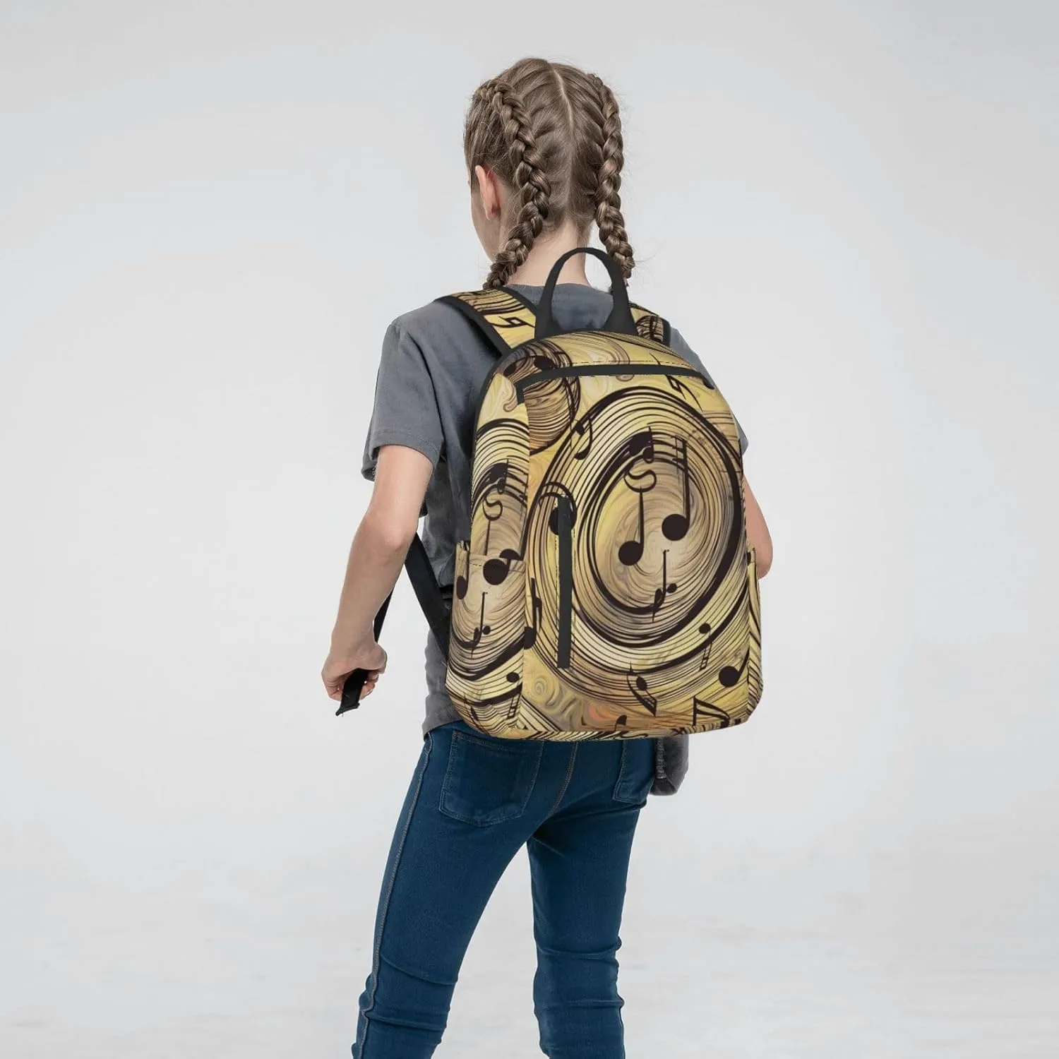 Laptop Backpack 14.7 Inch with Compartment Muisc Note Laptop Bag Lightweight Casual Daypack for Travel