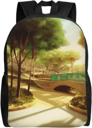 Laptop Backpack 16.1 Inch with Compartment Park Laptop Bag Lightweight Casual Daypack for Travel