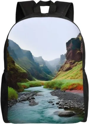 Laptop Backpack 16.1 Inch with Compartment Valley Rivers Laptop Bag Lightweight Casual Daypack for Travel