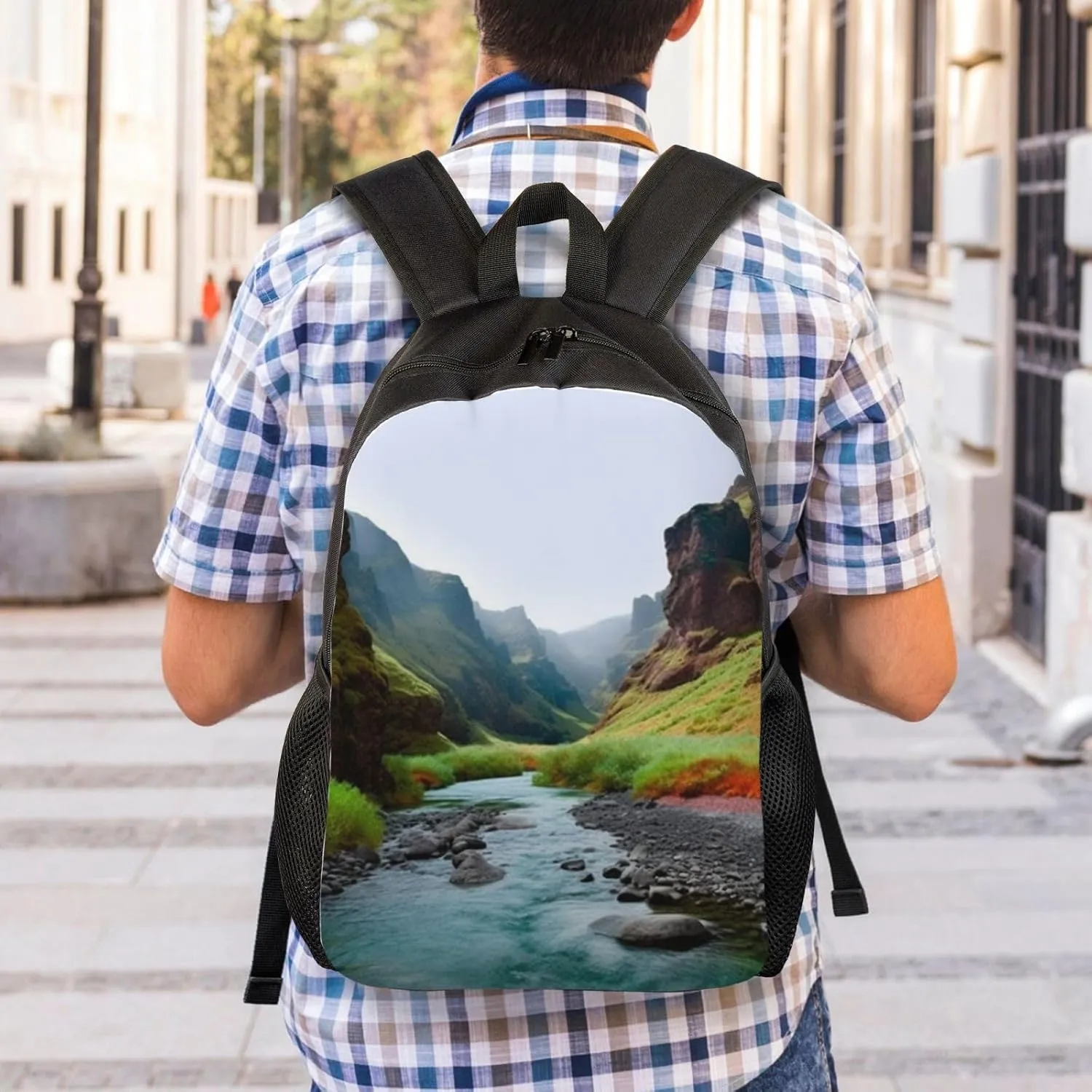 Laptop Backpack 16.1 Inch with Compartment Valley Rivers Laptop Bag Lightweight Casual Daypack for Travel