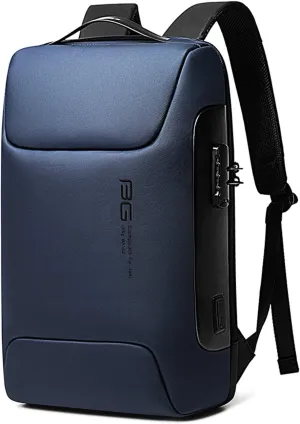 Laptop Backpack Business Anti-Theft Daypacks Travel Large Backpack with USB Charging Port Waterproof Computer Bag for Women & Men Fits 15.6 Inch Notebook Blue