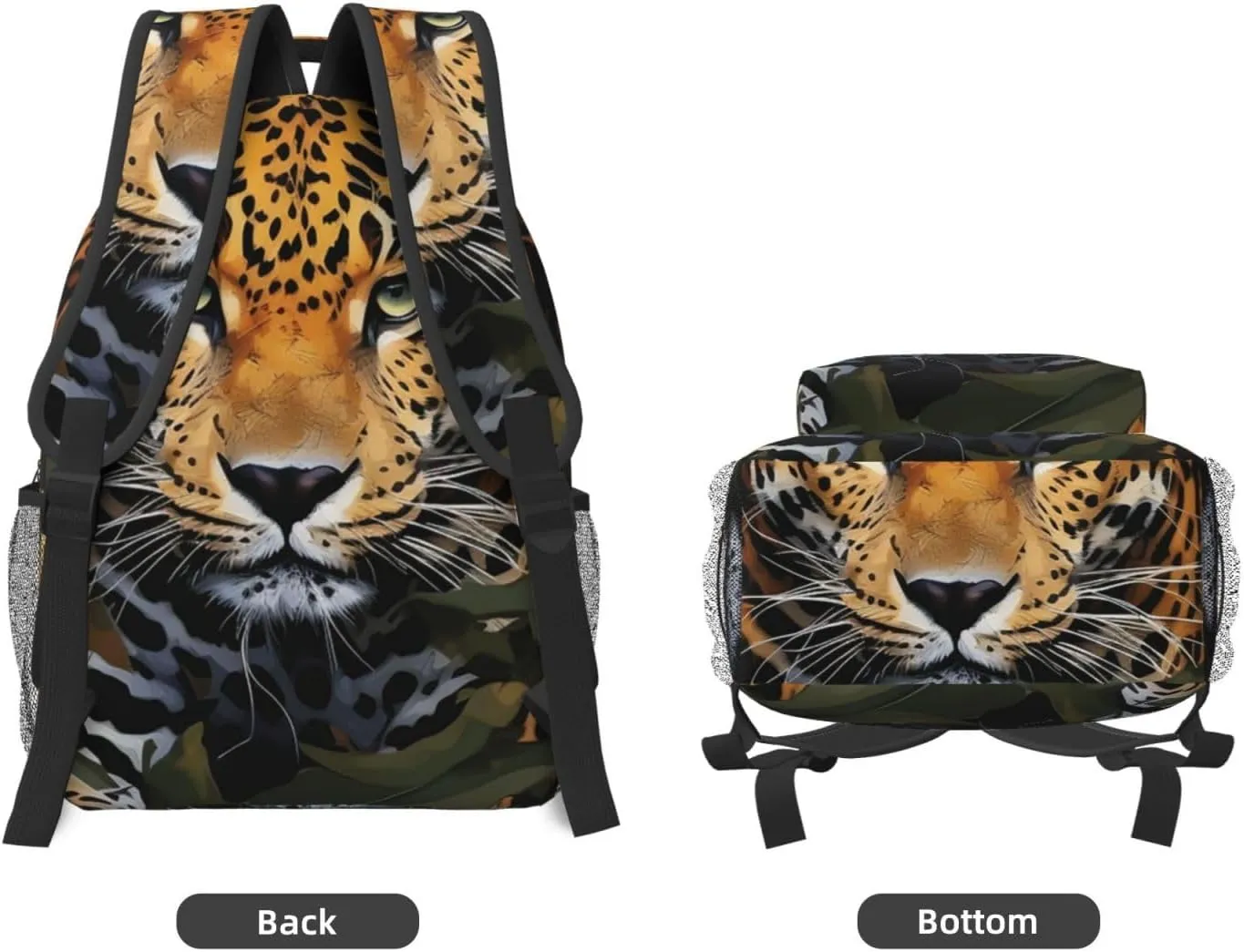 Laptop Backpack for Men Women Lightweight Travel Backpack Jungle leopard Daypack Laptop Bag for Travel