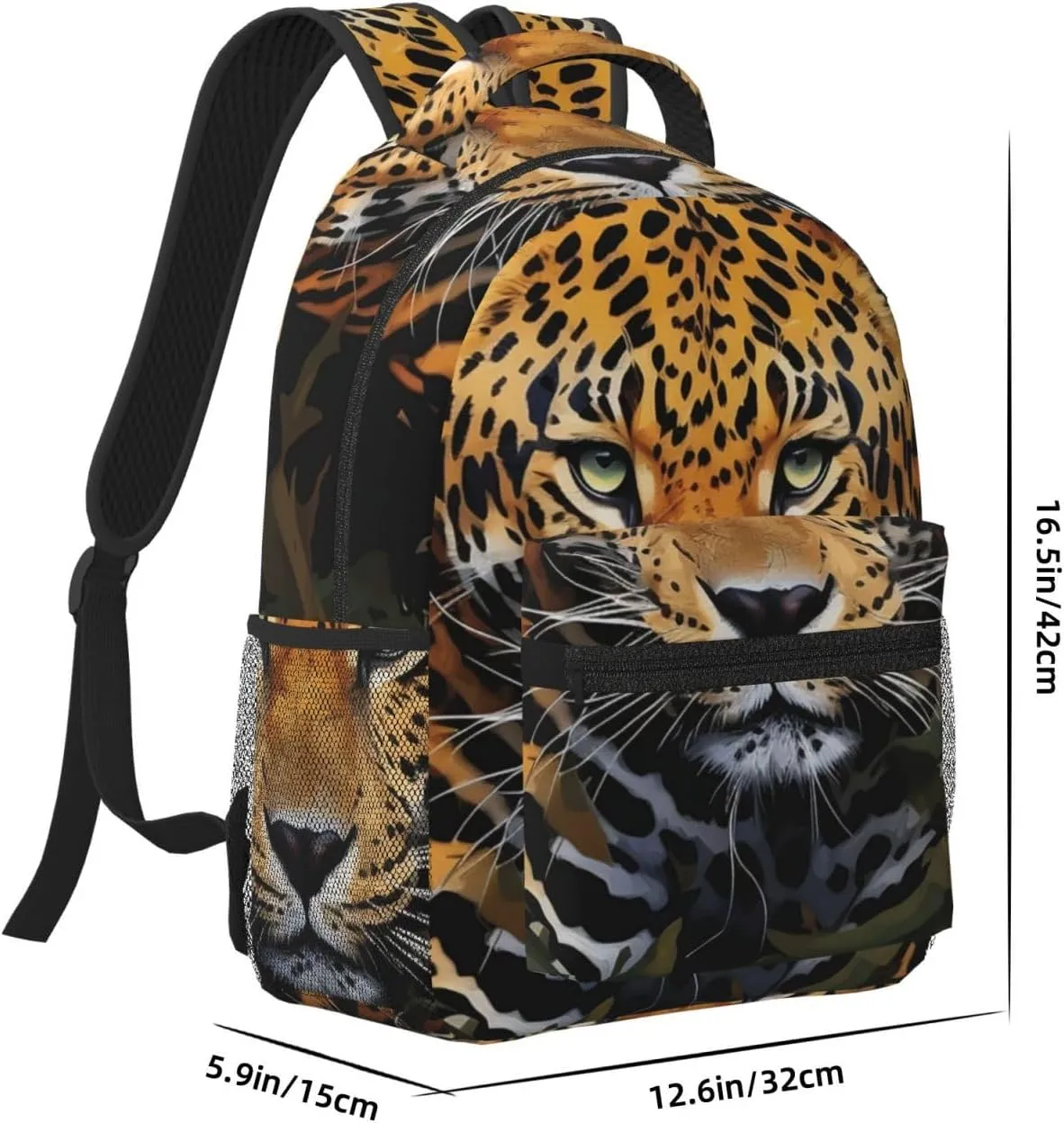 Laptop Backpack for Men Women Lightweight Travel Backpack Jungle leopard Daypack Laptop Bag for Travel