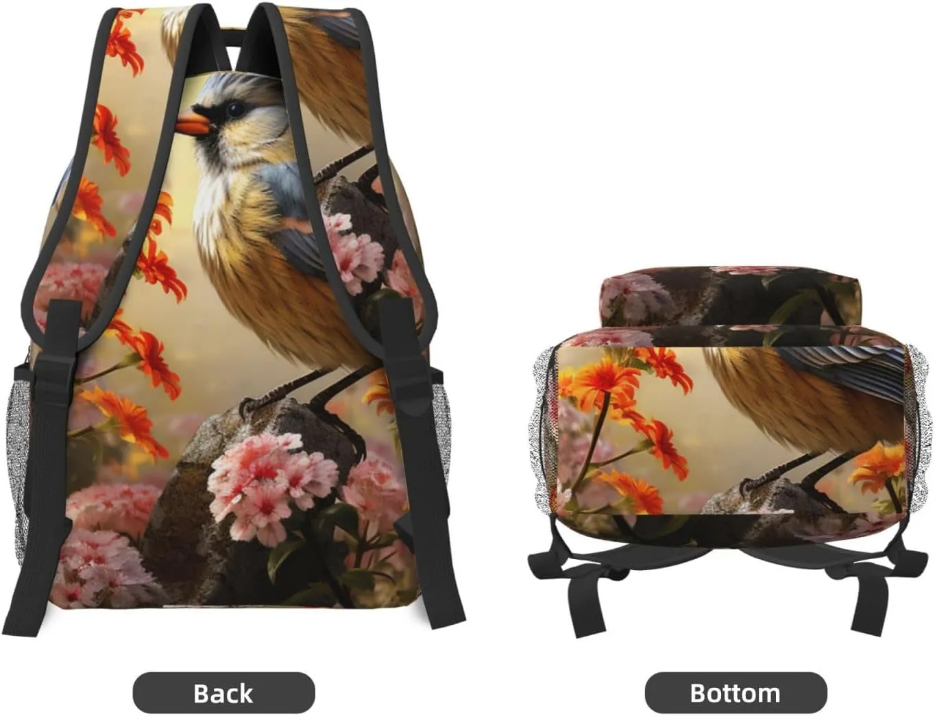 Laptop Backpack for Men Women Lightweight Travel Backpack Sparrow Birds Sing Daypack Laptop Bag for Travel