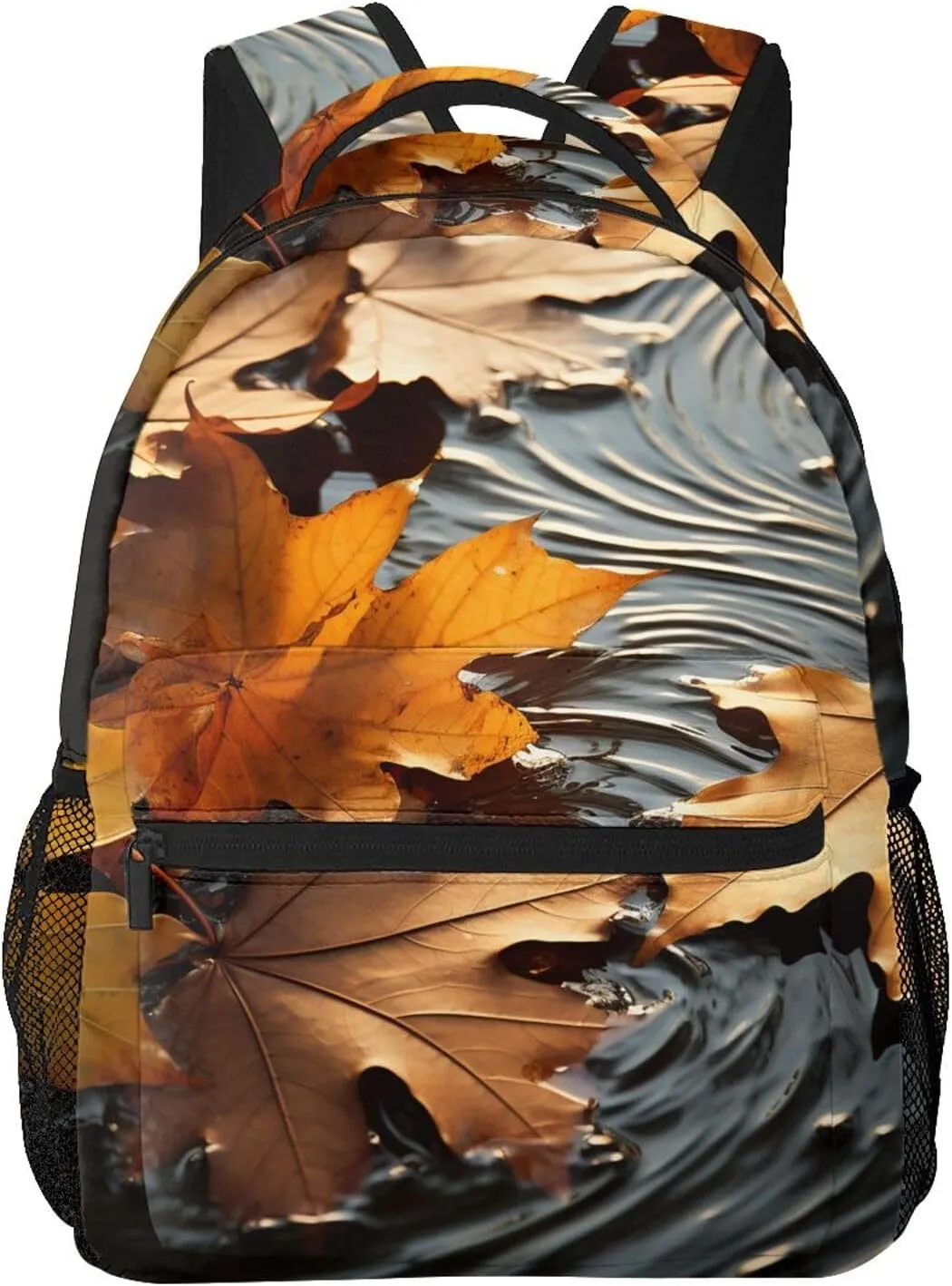 Laptop Backpack Lightweight Daypack for Men Women Fall Leaves Backpack Laptop Bag for Travel Hiking