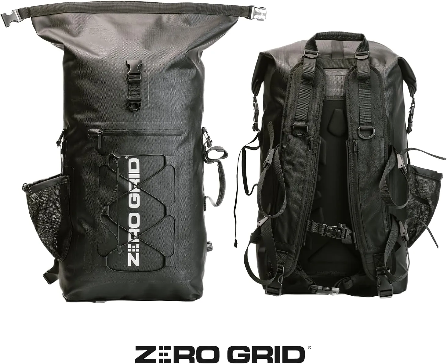 Large Faraday Waterproof Backpack Dry Bag - 45L Roll-Top Backpack with Built-In Pockets on Straps, Signal Blocking Design for Added Security - Perfect for Travel, Hiking, Camping & Outdoor Adventures