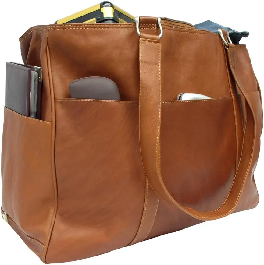 Large Shopping Bag, Saddle, One Size
