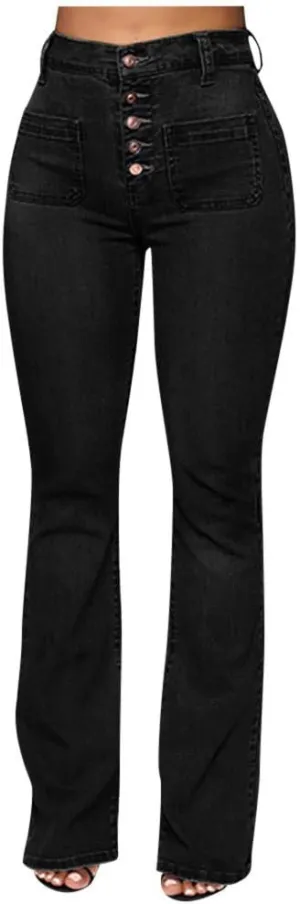 LCMTWX Black Pants for Women Poket Waisted Pants Trousers Up Women’s Casual Women's Jeans Black Pants for Women Clothes for