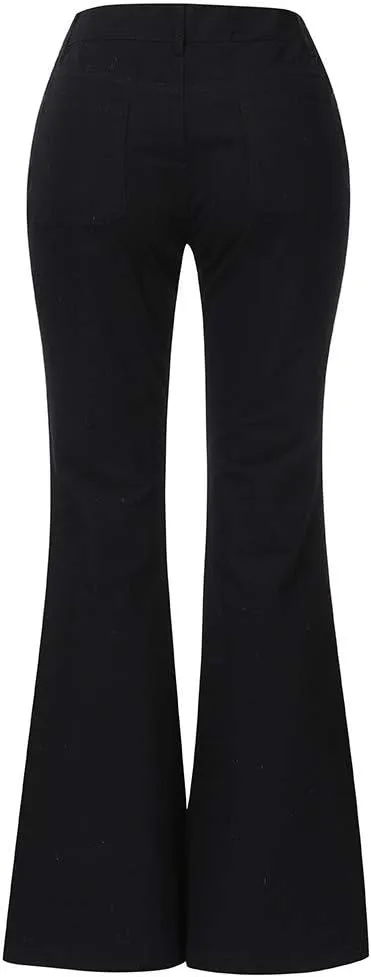 LCMTWX Black Pants for Women Poket Waisted Pants Trousers Up Women’s Casual Women's Jeans Black Pants for Women Clothes for