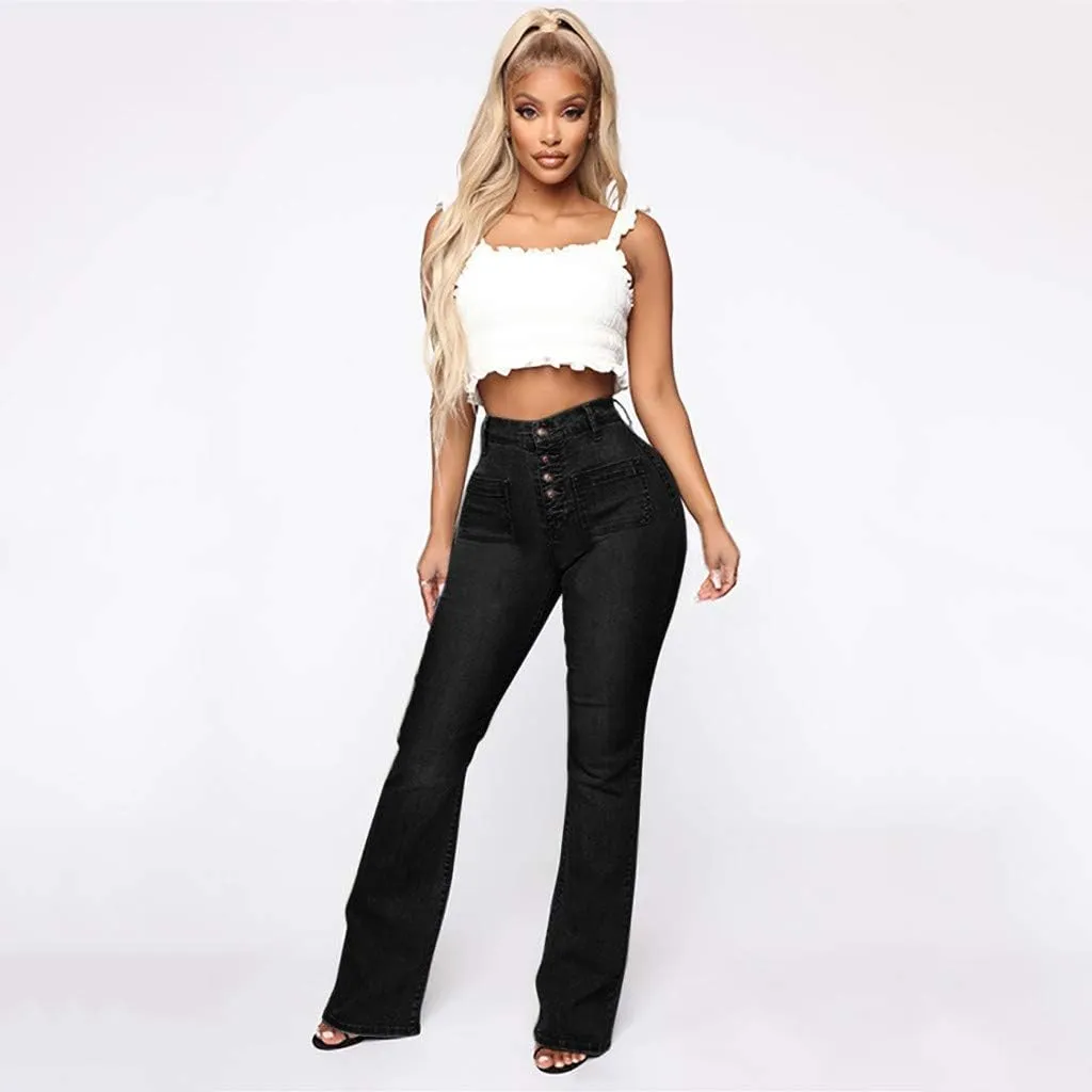 LCMTWX Black Pants for Women Poket Waisted Pants Trousers Up Women’s Casual Women's Jeans Black Pants for Women Clothes for