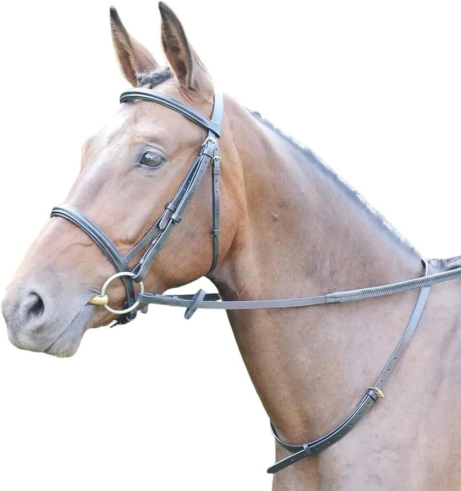Leather Neck Grab Strap for Horse Riding Balance Pony Cob Full