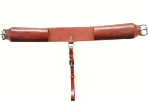 Leather Western Horse Saddle Girth Back Cinch Strap Western Horse Saddle Bucking Strap Rear Girth Flank Cinch Smooth Leather Size Length: 40 Buckle to Buckle & Width: 2.75 with 2 Buckles, LG21