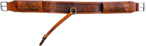 Leather Western Horse Saddle Girth Back Cinch Strap Western Horse Saddle Bucking Strap Rear Girth Flank Cinch Smooth Leather Size Length: 40 Buckle to Buckle & Width: 2.75 with 2 Buckles, LG41