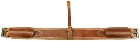 Leather Western Horse Saddle Girth Back Cinch Strap Western Horse Saddle Bucking Strap Rear Girth Flank Cinch Smooth Leather Size Length: 40 Buckle to Buckle & Width: 2.75 with 2 Buckles, LG47