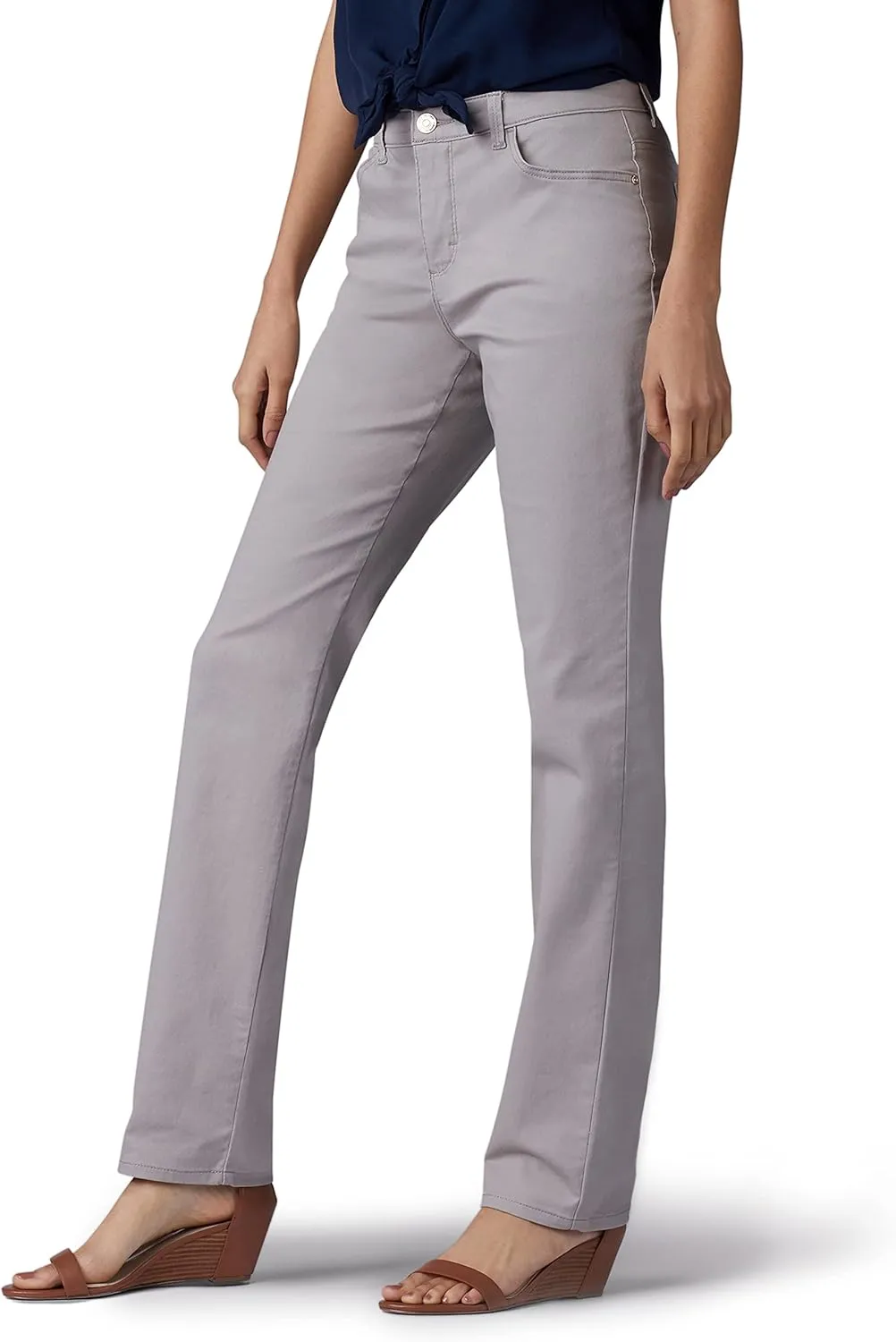 Lee Women's Instantly Slims Classic Relaxed Fit Monroe Straight Leg Jean