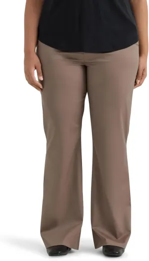 Lee Women's Plus Size Wrinkle Free Mid Rise Bootcut Pant