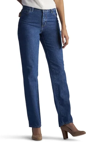 Lee Women's Relaxed Fit All Cotton Straight Leg Jean
