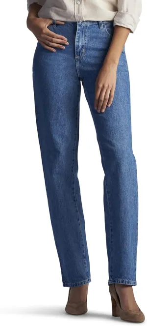 Lee Women's Relaxed Fit All Cotton Straight Leg Jean