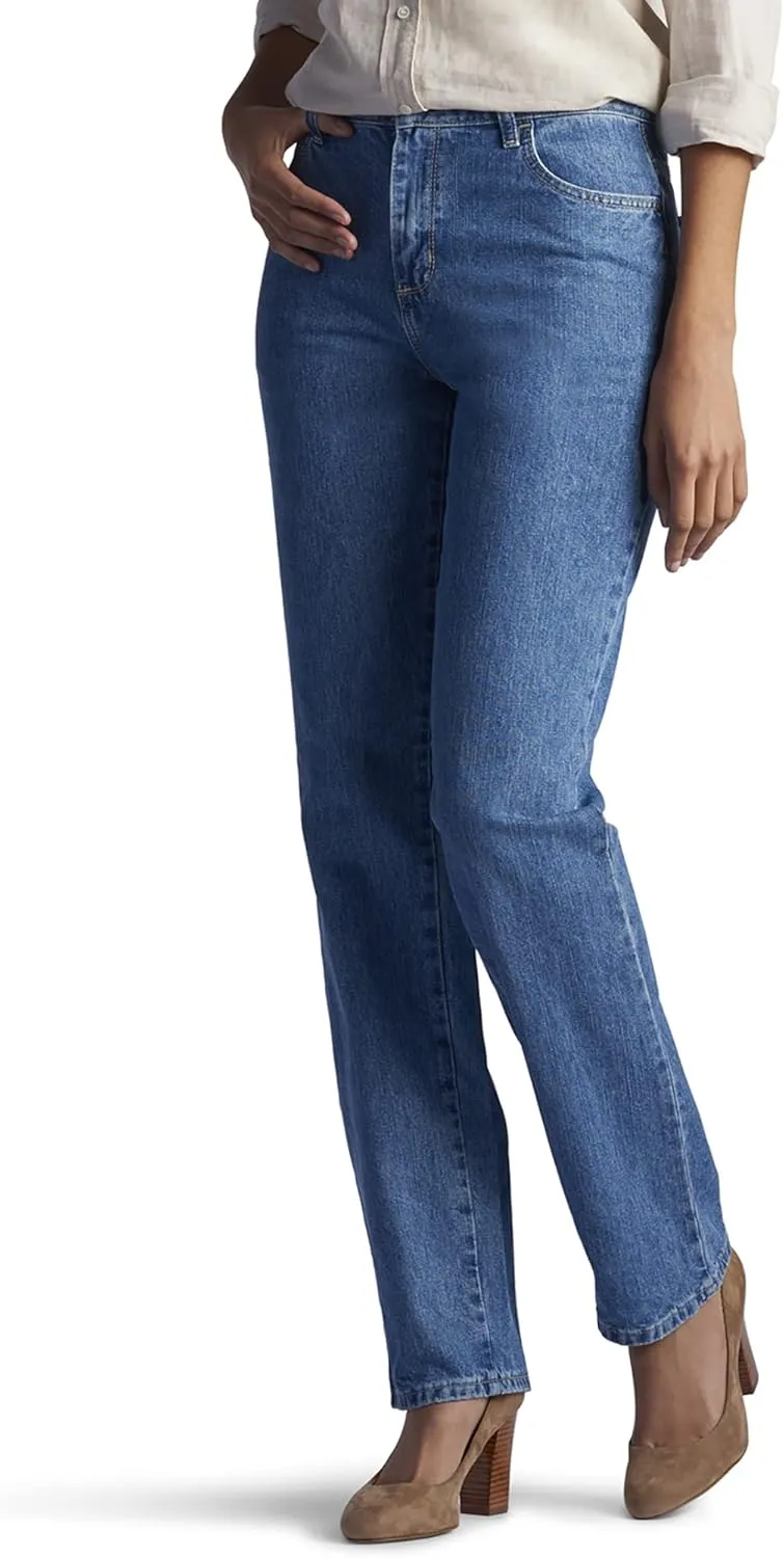 Lee Women's Relaxed Fit All Cotton Straight Leg Jean