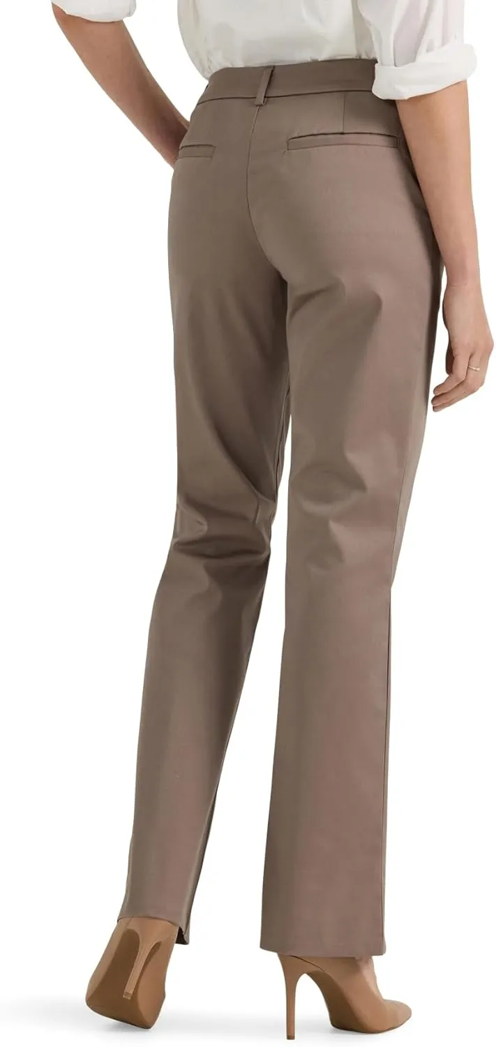 Lee Women's Wrinkle Free Mid Rise Bootcut Pant
