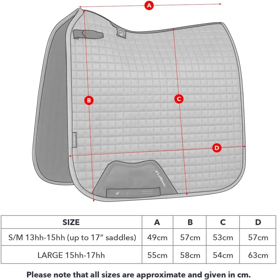 LeMieux Suede Dressage Square - English Saddle Pads for Horses - Equestrian Riding Equipment and Accessories