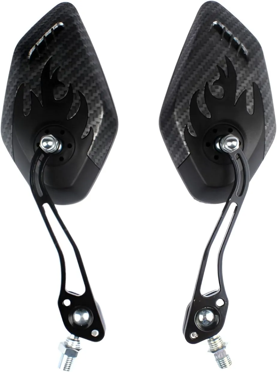 [lilaBelle]【360° Adjustable】 Handlebar Mirror for Mountain Bike - Litweit Aerospace Aluminium, Anti-Corrosion Design with ABS Housing, Unil 22.2mm Fit for Cycling Safe & Commuting