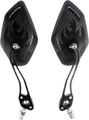 [lilaBelle]【360° Adjustable】 Handlebar Mirror for Mountain Bike - Litweit Aerospace Aluminium, Anti-Corrosion Design with ABS Housing, Unil 22.2mm Fit for Cycling Safe & Commuting