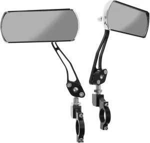 Luxshiny Motorcycle Handlebar Mirror Rearview Accessory for Bikes Blindspot Aluminum Alloy Construction