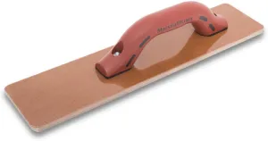 MARSHALLTOWN Resin Hand Float, 16 x 3-1/2 Inch, DuraSoft Handle, Laminated Canvas Resin, Concrete Tool, Easily Works Color Hardeners into Concrete, Square End, Concrete Tools, Made in USA, 4526D