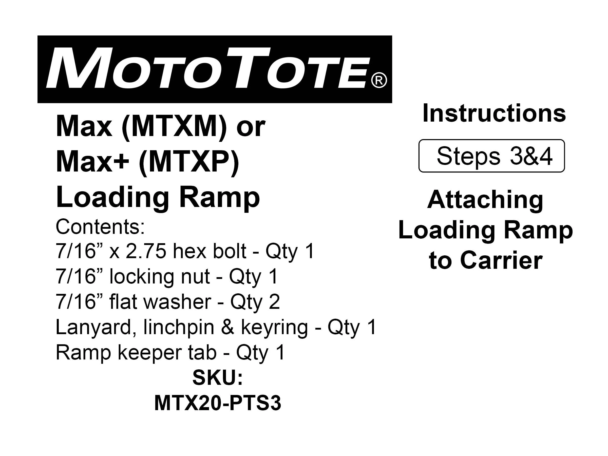 Max and Max  (only) Hardware Bag 3-4