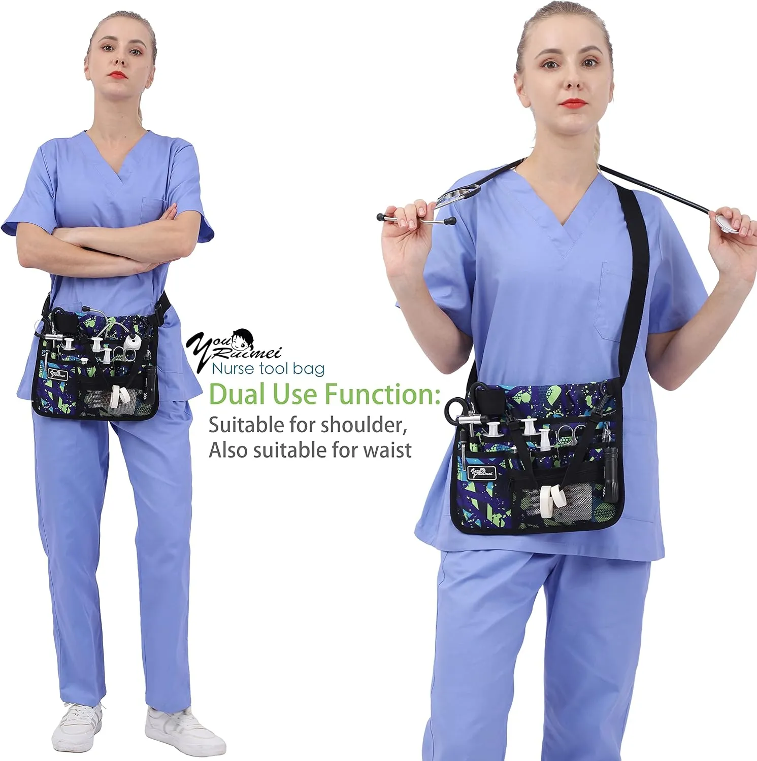 Medical Organizer Belt,Nurse fanny pack, Nurse Fanny Pack for Work ，Kit Practical Waist Bag for Nurses，