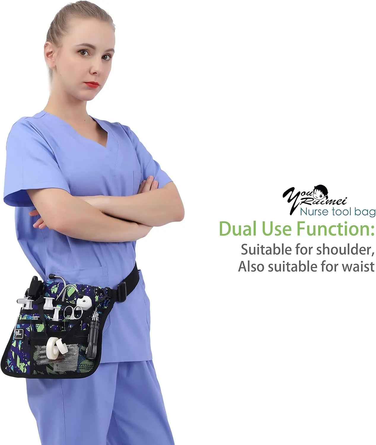 Medical Organizer Belt,Nurse fanny pack, Nurse Fanny Pack for Work ，Kit Practical Waist Bag for Nurses，