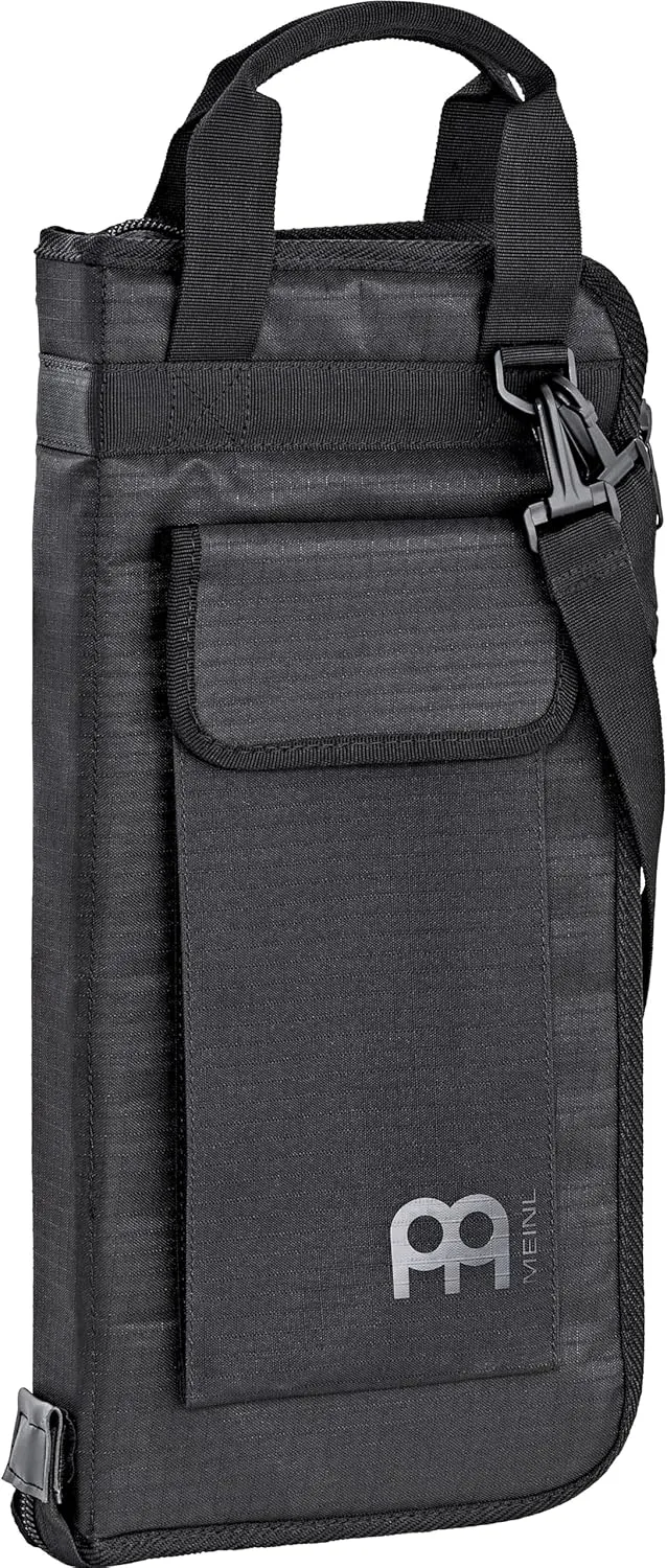 Meinl Cymbals Professional Drumstick Bag, Carbon Ripstop — Includes Floor Tom Hooks — Also Great for Mallets, Brushes, Rods, Accessories