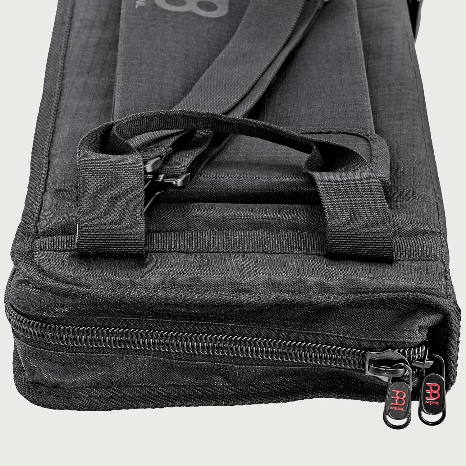 Meinl Cymbals Professional Drumstick Bag, Carbon Ripstop — Includes Floor Tom Hooks — Also Great for Mallets, Brushes, Rods, Accessories