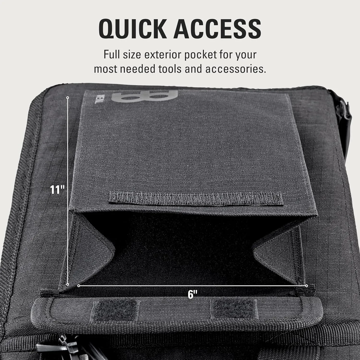 Meinl Cymbals Professional Drumstick Bag, Carbon Ripstop — Includes Floor Tom Hooks — Also Great for Mallets, Brushes, Rods, Accessories