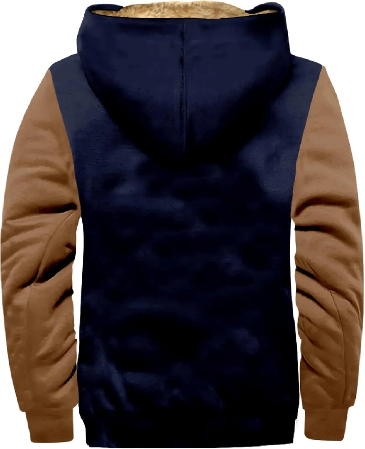 Men's Active Hoodies Jacket 2025 Winter Warm Thick Zip Big and Tall Warm Trucker Pullover with Hooded Coats Outwear