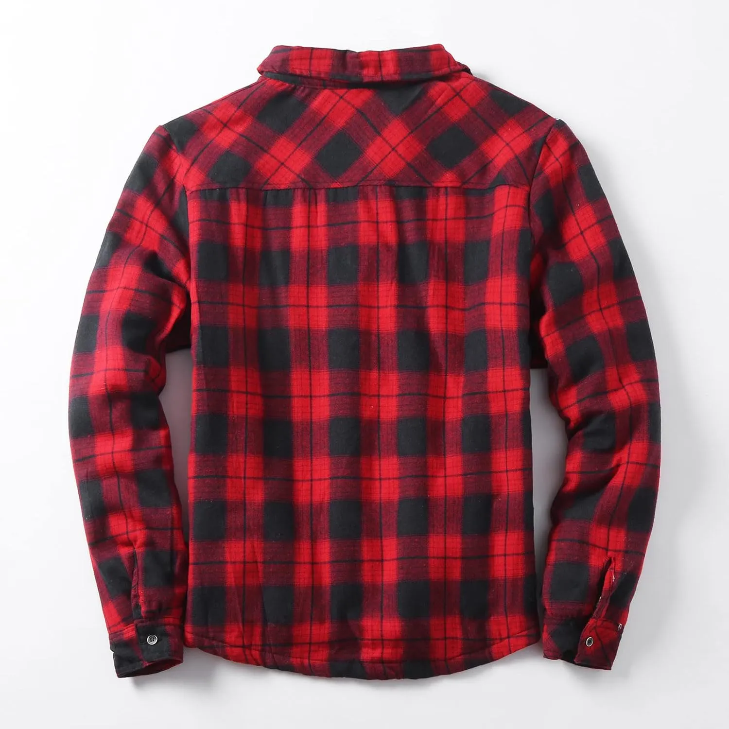 Men's Cotton Flannel Plaid Shirts Causal Long Sleeve Button Up Shirt Jackets with Pockets Classic Fit Western Shirts