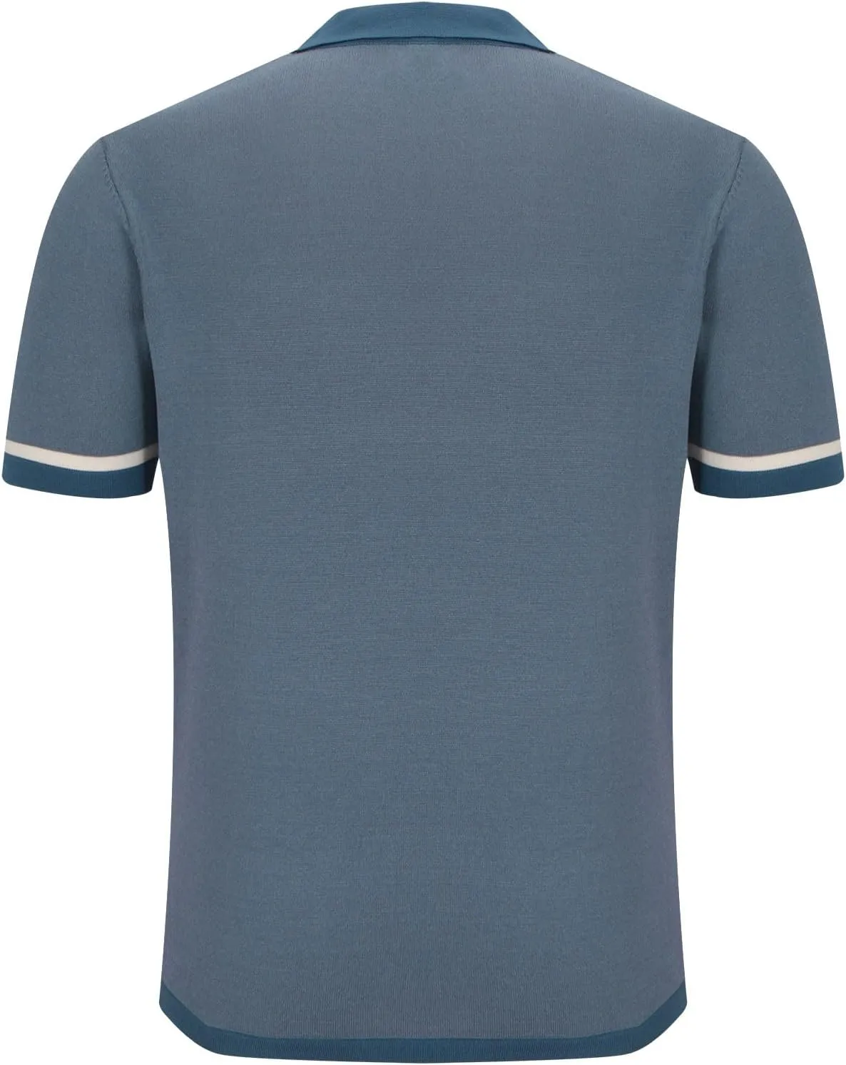 Men's Knitted Polo Shirt Summer Button-Down Shirts Short Sleeve Loose Casual Tops Vacation Outdoor Shirt