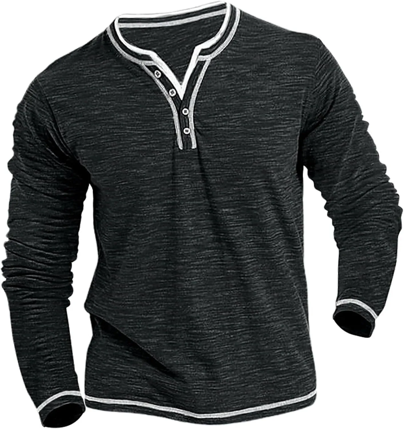 Mens Long Sleeve Tee Shirts Solid Cotton and Linen Hooded Shirt Casual Button Classic Work Shirt Men Shirt Mens