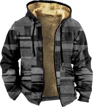 Men's Long Winter Coat Heavyweight Down Jacket Parka Warm Tactical Jackets Casual Zipper Casual Hoodies with Pocket