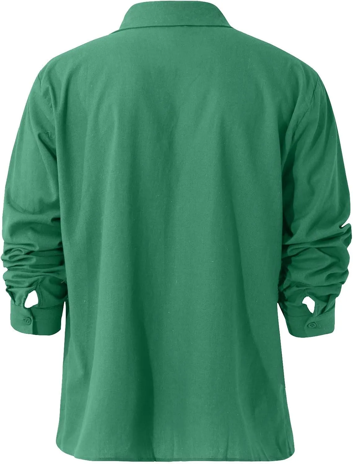 Men's Thermal Shirt Designer Spring Summer Casual Cotton Linen Solid Color Long Sleeve Shirts Loose Shirts