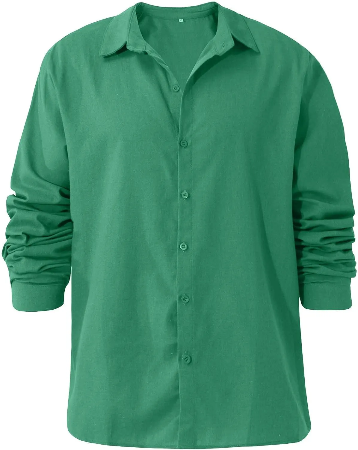 Men's Thermal Shirt Designer Spring Summer Casual Cotton Linen Solid Color Long Sleeve Shirts Loose Shirts