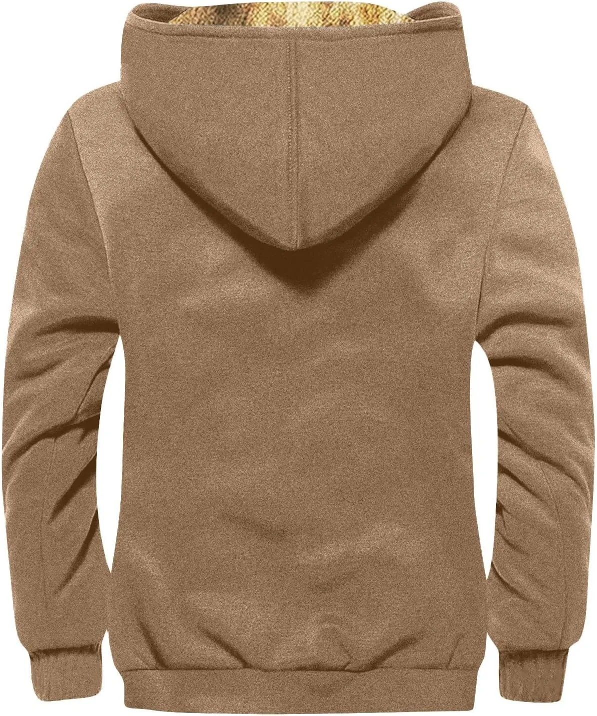 Mens Vintage Fleece Jacket Sherpa Lined Winter Coats Faux Tactical Jackets Casual Zipper Varsity Coat Plus Size